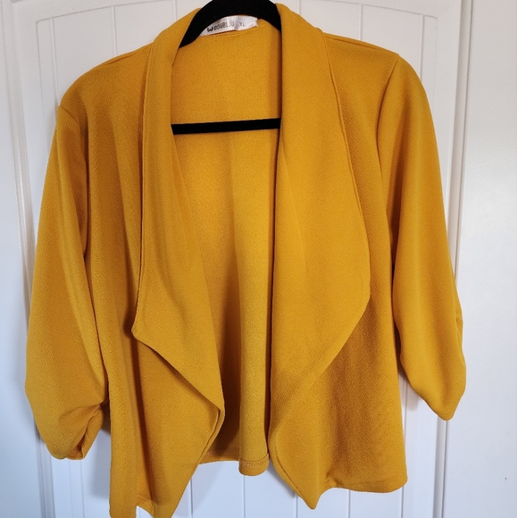 Gold waterfall style blazer - Picture 1 of 5